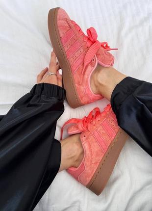 adidas gazelle silver green womens Adidas Women's Campus 00S - Semi Coral/Wonder White/Glow Pink