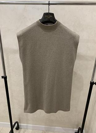 Оверсаз жилет zara жилетка бежева жіноча