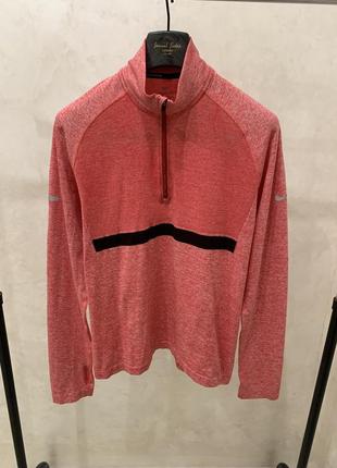 Спортивная кофта для бега nike розовая женская на замок