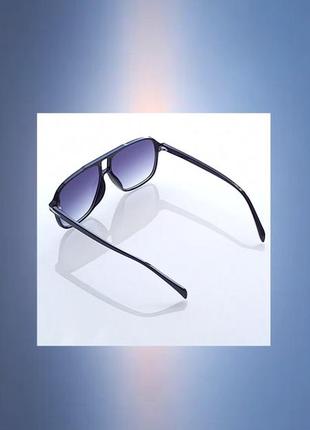 Unisex uv400 о_очки "indigo" із градієнтним заливанням скла в чорному глянцю лакової оправи, сонцезахисні іміджі.
🔎 #о_окулярі #о_окулярі5 фото
