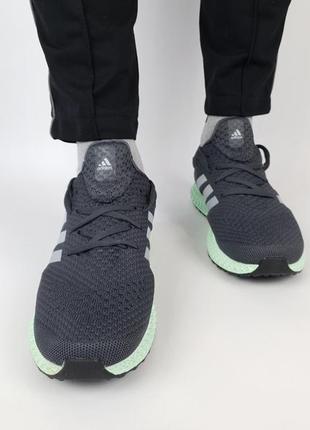 Летние кроссовки репл. мужские серые adidas alphaedge 4d grey. кроссовки репл. для мужчин на лето адидас6 фото