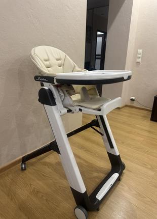 Стільчик для годування peg-perego siesta follow me світлий беж