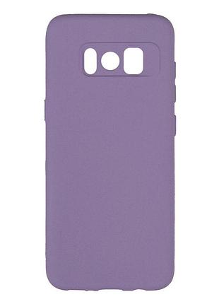 Чехол с рамкой камеры silicone cover a samsung galaxy s8 elegant purple