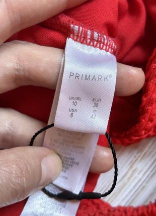 Красивий червоний жатий топ / ліф primark3 фото