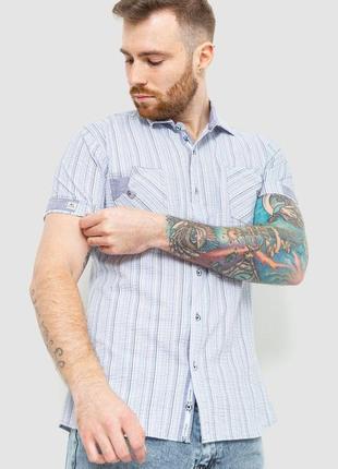Рубашка мужская в полоску, цвет голубой, 186r6163 фото
