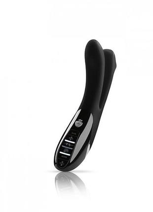 Вібратор подвійний з електростимуляцією mystim tingling aparte estim black, міостимулятор