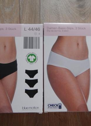 3шт-180₴ труси жіночі сліпи органічна бавовна blue motion німеччина