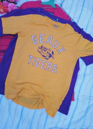 Коттонова футболка з принтом,46-54разом, champion.