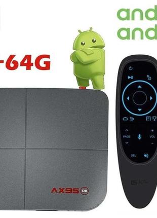 Tv box ax95db 4/64 gb s905x3 тб приставка бокс x96 x98 vontar
