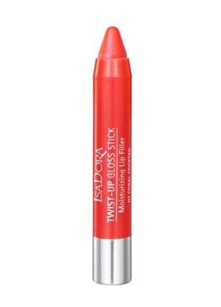 Блеск-карандаш для губ isadora twist-up gloss stick 07 - coral cocktail (коралловый коктейль)