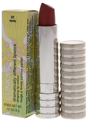 Помада для губ clinique dramatically different lipstick shaping lip colour 01 - barely
