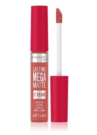 Помада для губ rimmel lasting mega matte liquid lip colour 600 — coral sass