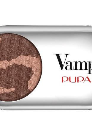 Тіні для повік pupa vamp! wet and dry eyeshadow 408 - brown on fire fusion