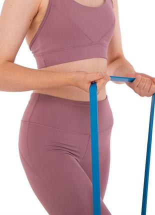 Резинка петля для подтягиваний 35-50кг синий / прочная фитнеса резинка / резинка для турника