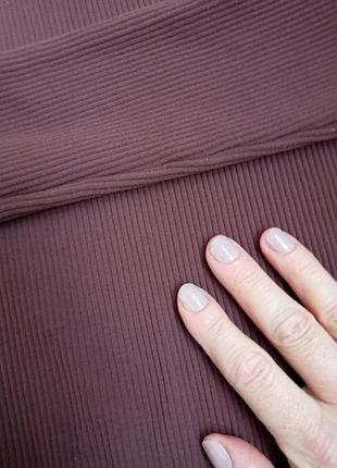 Лонгслив в рубчик zara / лонгслив zara / лонгслив zara / коричневый лонгслив zara 4