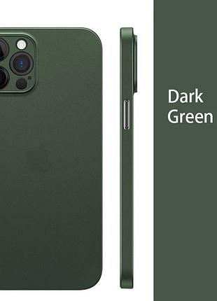 Айфон iphone 12 pro ультра тонкий чехол pp 0.18мм green top quality
