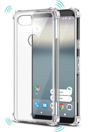 Google pixel 2xl чехол прозрачный силиконовый противоударный airbag tpu