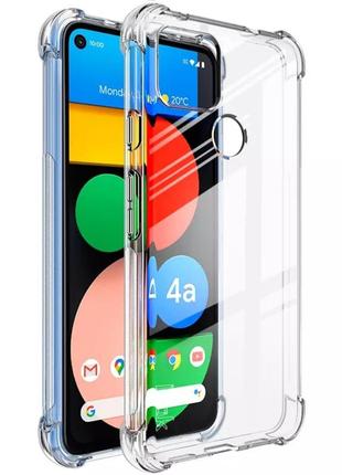 Google pixel пиксель 4a чехол прозрачный силиконовый противоударный airbag tpu