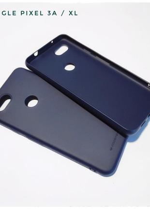 Чехол силикон софт тач для google pixel пиксель 3a синий