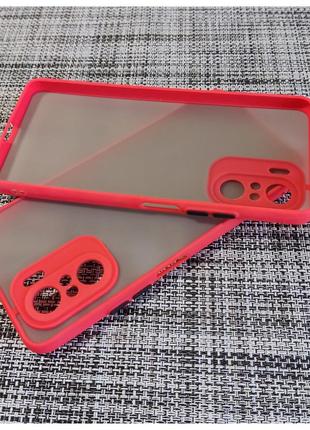 Протиударний матовий чохол likgus для poco f3 / redmi k40 червоний