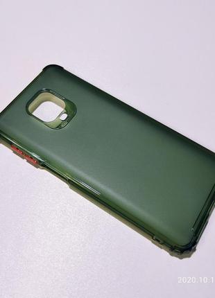 Противоударный темный зеленый чехол для xiaomi redmi note 9s / note 9 pro