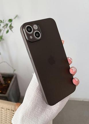 Айфон iphone 14 ультра тонкий чехол pp 0.18мм gray top quality
