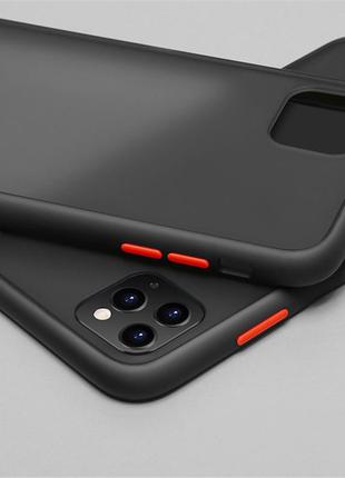 Айфон iphone 11 pro max захисний чорний чохол likgus hard case