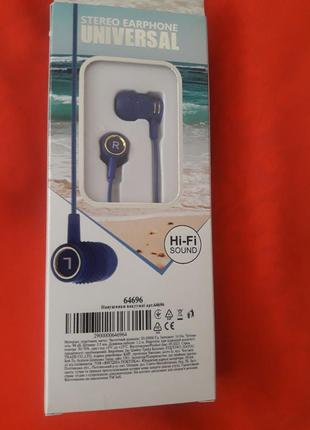 Наушники вакуумные hi-fi sound stereo headphones universal smart