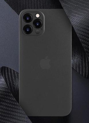 Ультра тонкий пластиковий чохол pp 0.2мм для айфон iphone 12 blue max сірий