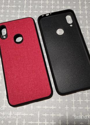 Чехол бампер cotton для xiaomi redmi note 7 красный