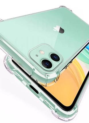 Противоударный силиконовый прозрачный чехол для айфон iphone 12 mini