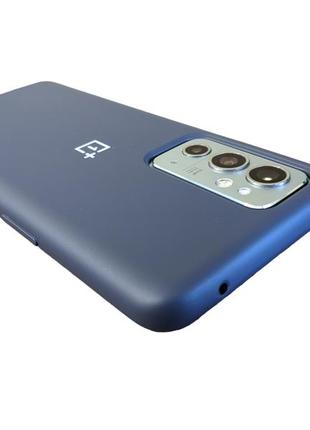 Чехол silicone cover для oneplus 9rt силикон кейс микрофибра navy blue