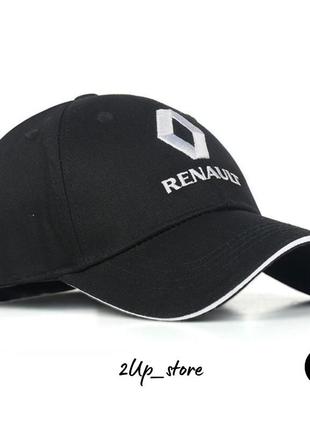 Кепка з логотипом renault/брендова автомобільна кепка рено чорна з вишитим логотипом