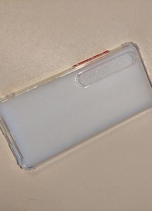 Силиконовый противоударный чехол airbagcolor для xiaomi mi10 белый