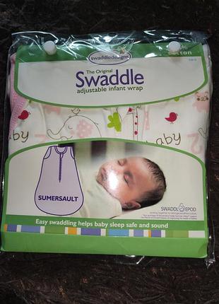 Кокон конверт літній без рукавів для дитини