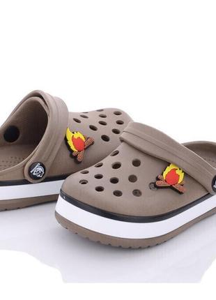 Крокси для хлопчиків luck line 3001-118/26 хакі 26 розмір