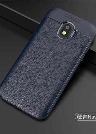 Кожаный противоударный чехол бампер для samsung j2 2018