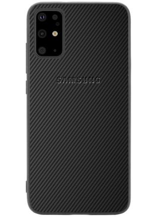 Чехол бампер накладка synthetic fiber logo для samsung s20 plus