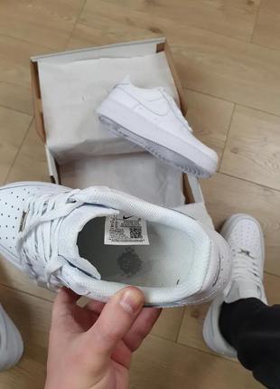 Кроссовки репл. мужские nike air force 1 07 all white. кроссы найк аир форс 1 классик белые весна осень для4 фото