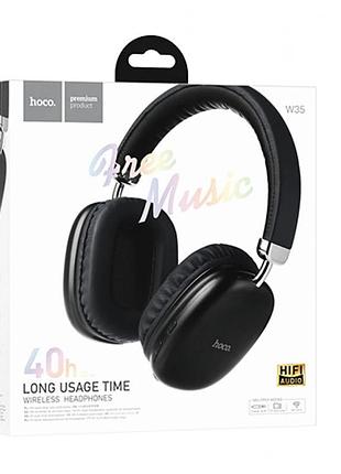Качественные bluetooth наушники hoco w35 черные