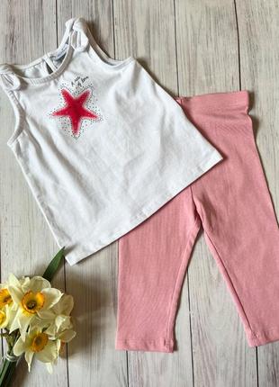 Набор: майка ovs kids fagottino и леггинсы matalan для девочки