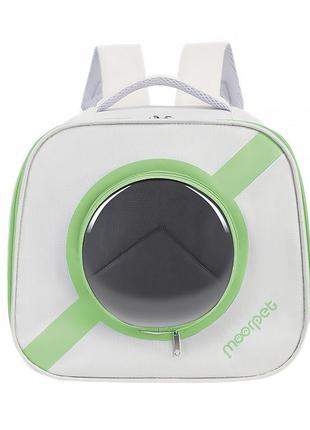 Рюкзак-переноска для кішок taotaopets 241109 window green сумка з віконем