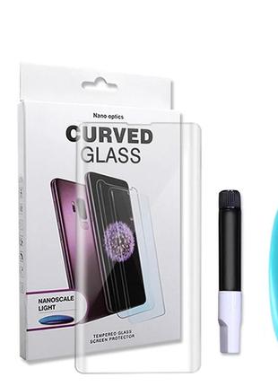 Стекло 5d uv ( ультрафиолет ) для samsung s10
