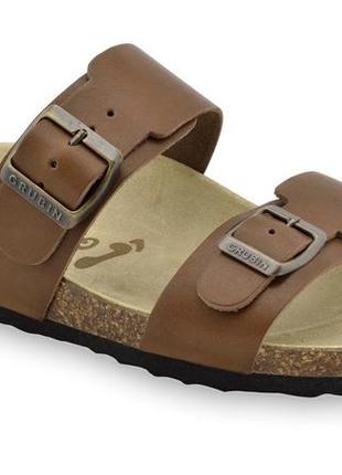 Шльопанці чоловічі ортопедичні egipat, grubin (коричневий, 40)