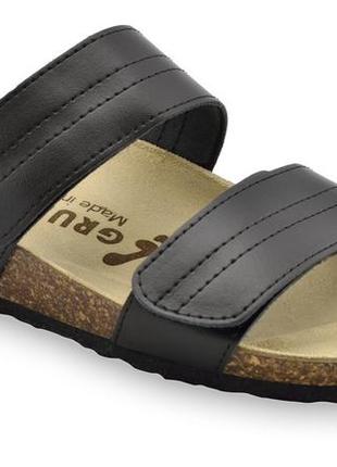 Шльопанці чоловічі ортопедичні malta, grubin (арт. gr-59405) чорний (чорний, 40)