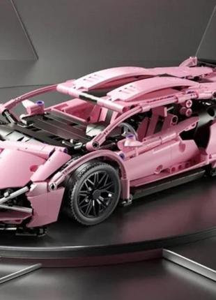 Конструктор technic lamborghini sian 1280 деталей розовая совместимый с lego лего