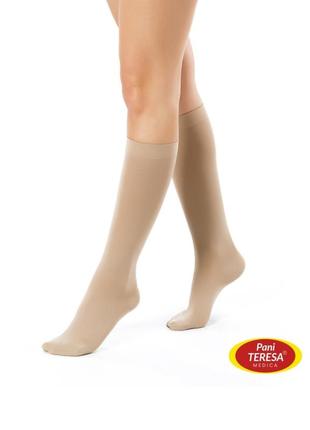 Гольфи 2 клас компресії 22-32 мм. рт. ст. (pani teresa, 0405) довгі відкриті (св.бежевий, l)