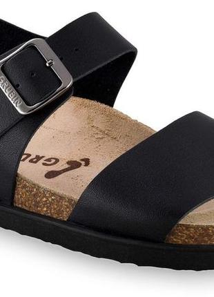 Сандалі ортопедичні чоловічі frederik, grubin чорні (чорний, 43)