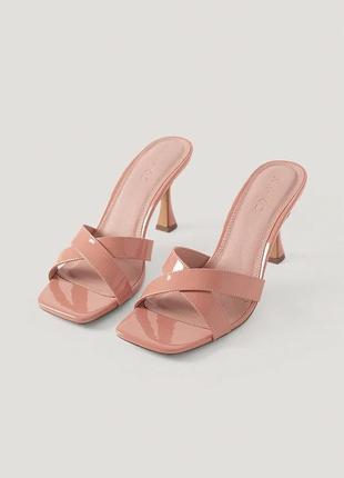 Мюлі на шпильці підборах na-kd в стилі cos zara