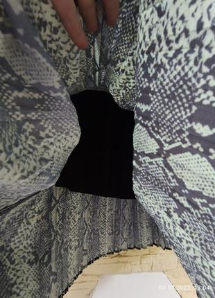 Женская длинная, весенне-летняя юбка в складку,плиссе батал 48 526 фото